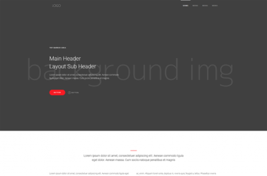 Custom website - dark